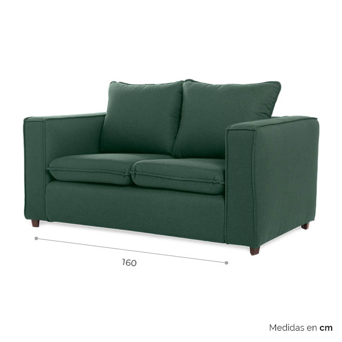 Love Tela Verde Deka | Love Seat | salas